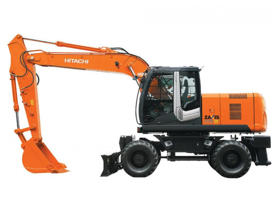 Колесный экскаватор HITACHI zx180w - планировочный ковш